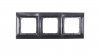 Simon 54 Premium Ramka potrójna antracyt /do karton-gips/ DRK3/48